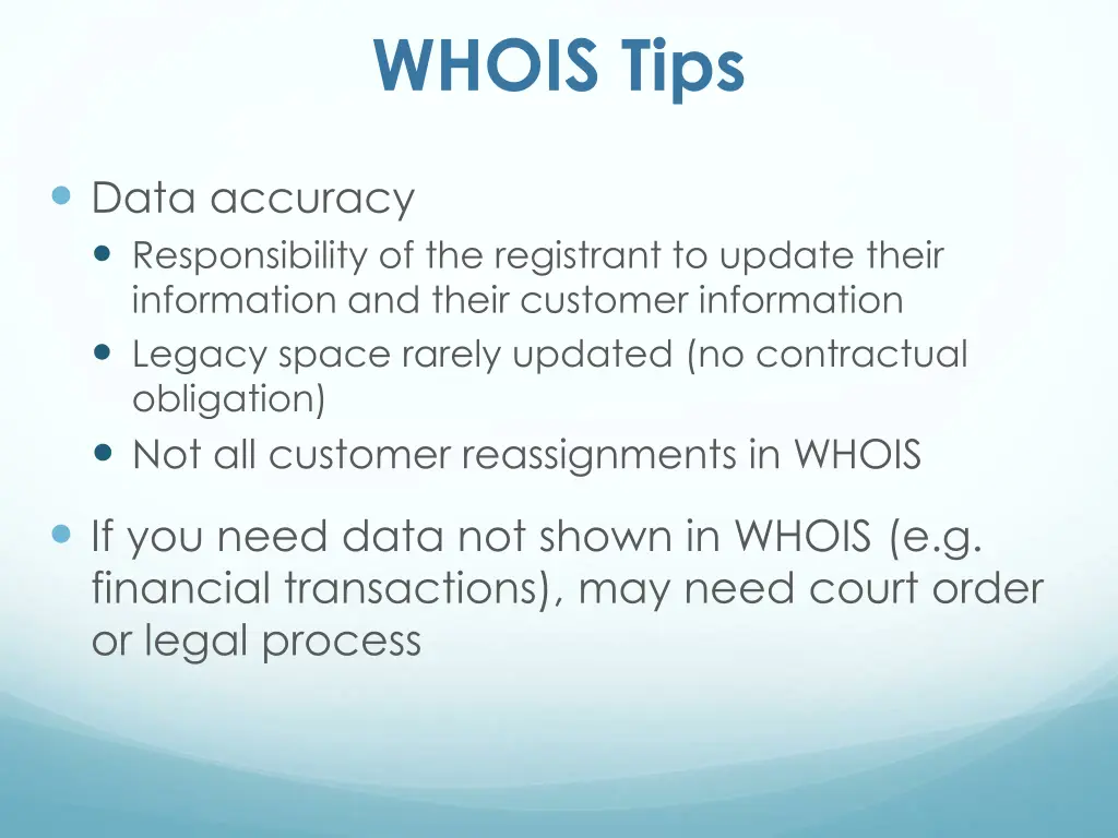 whois tips