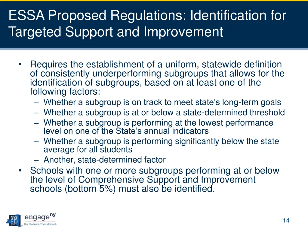 essa proposed regulations identification 1