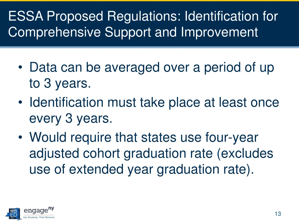 essa proposed regulations identification