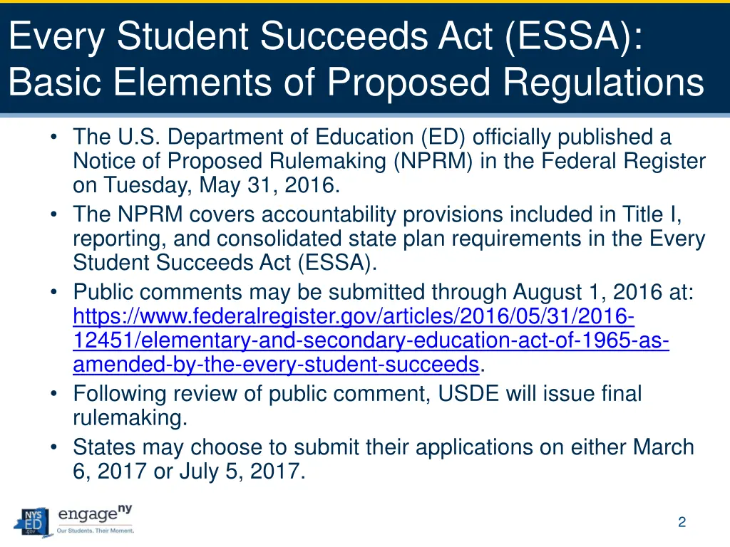 every student succeeds act essa basic elements