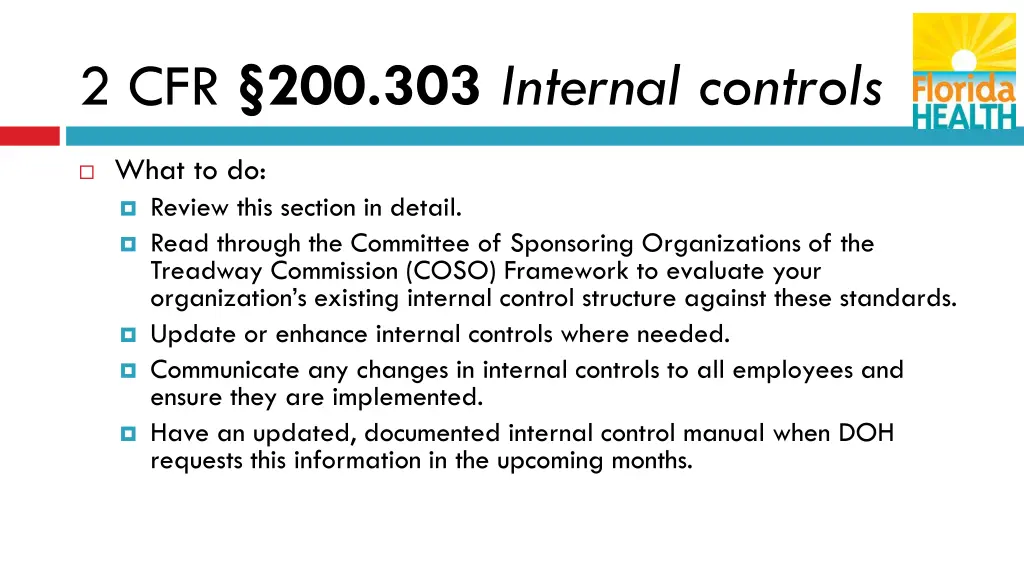 2 cfr 200 303 internal controls 4