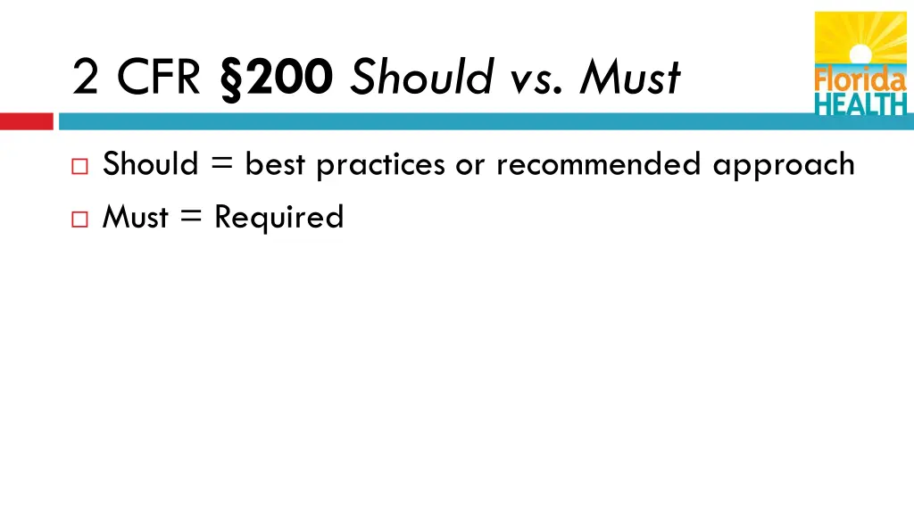 2 cfr 200 should vs must