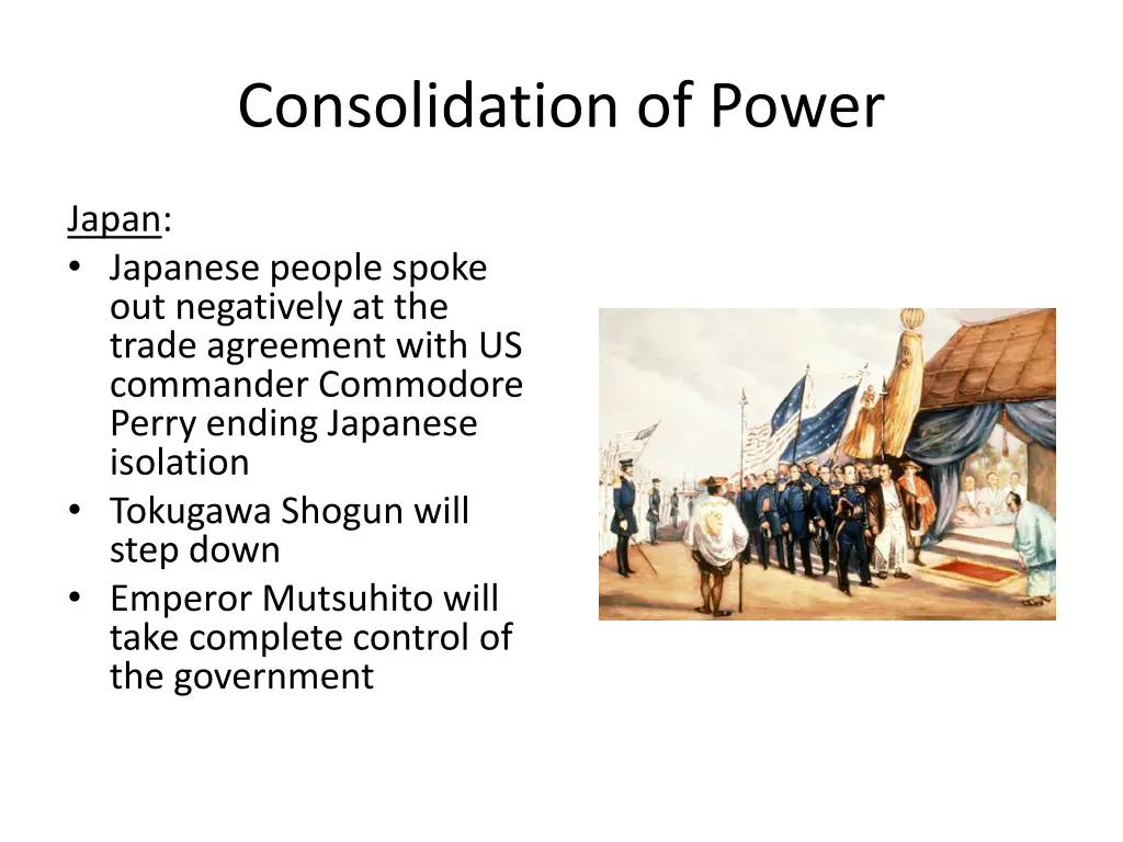 consolidation of power 1