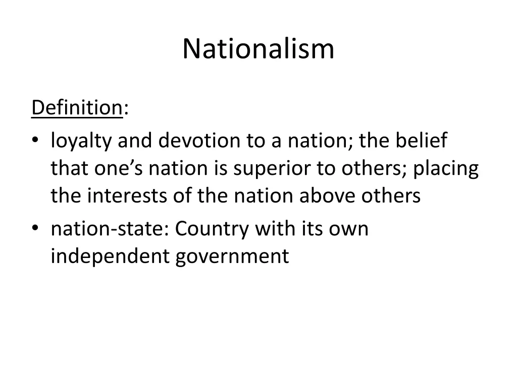 nationalism 1