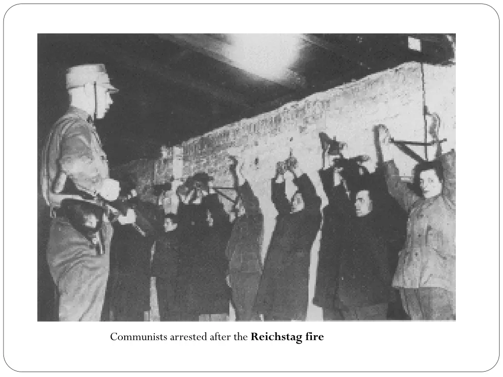 communists arrested after the reichstag fire