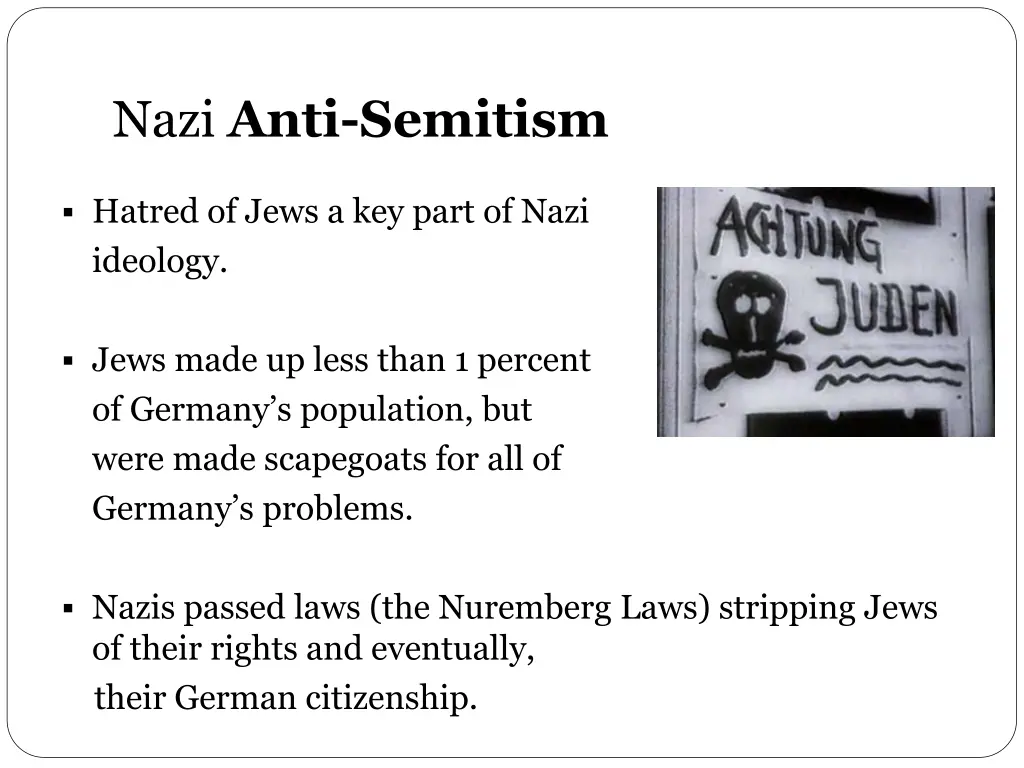 nazi anti semitism