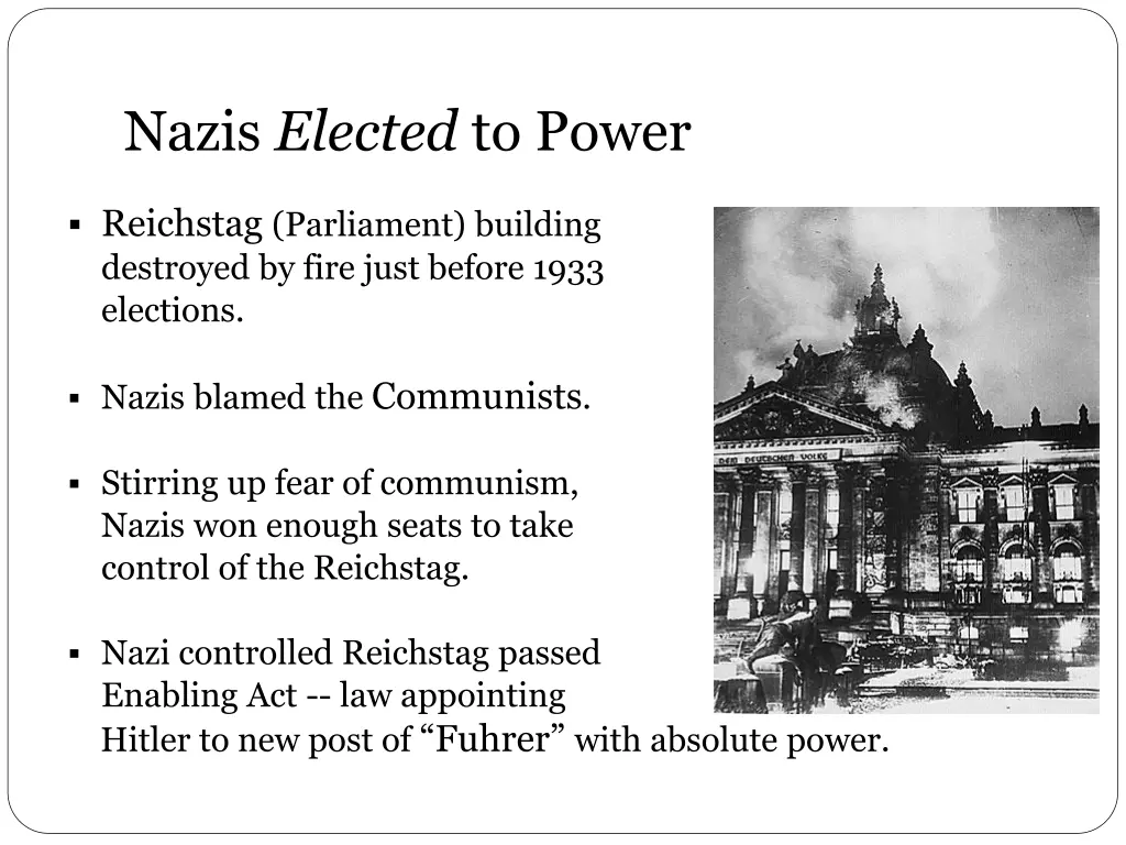 nazis elected to power