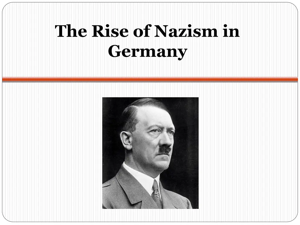 the rise of nazism in germany