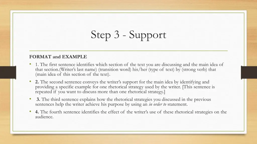 step 3 support