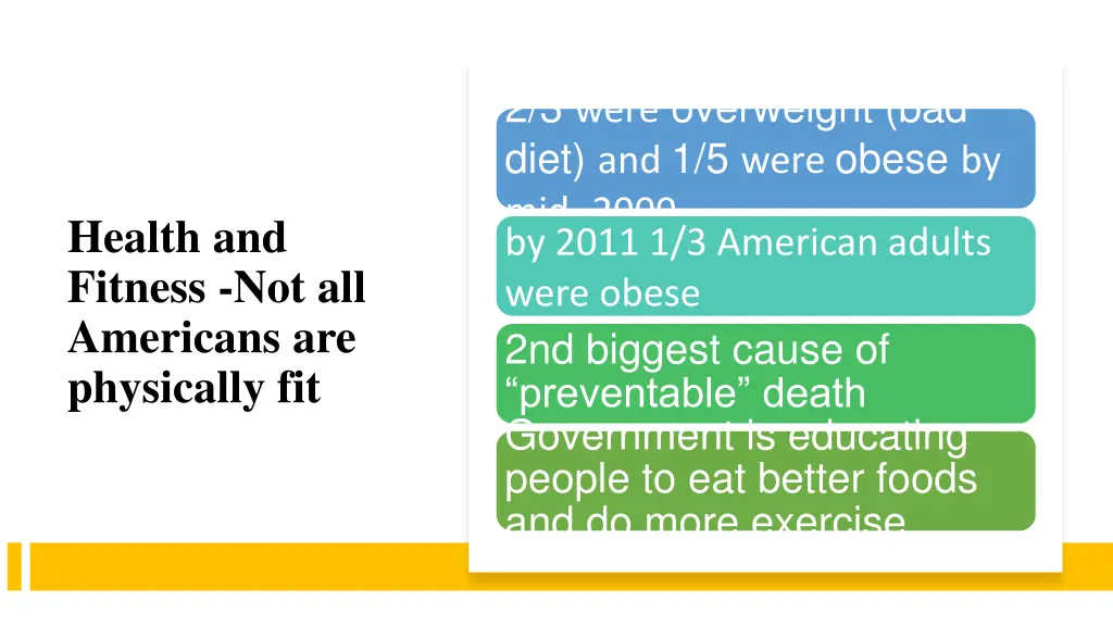 2 3 were overweight bad diet and 1 5 were obese