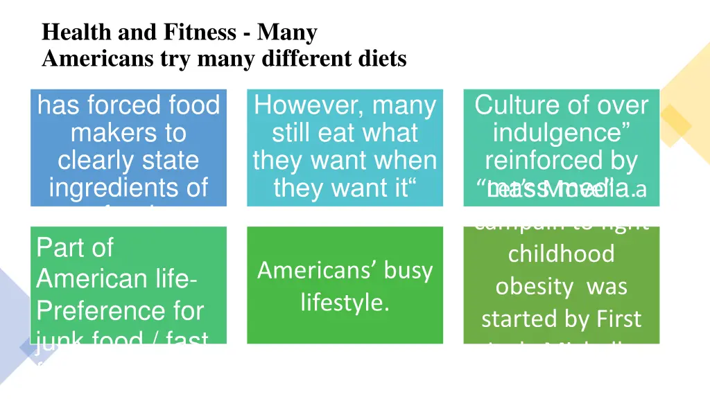 health and fitness many americans try many