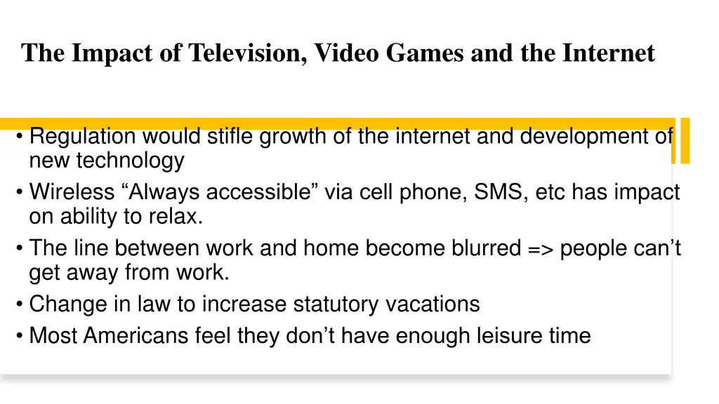 the impact of television video games 3