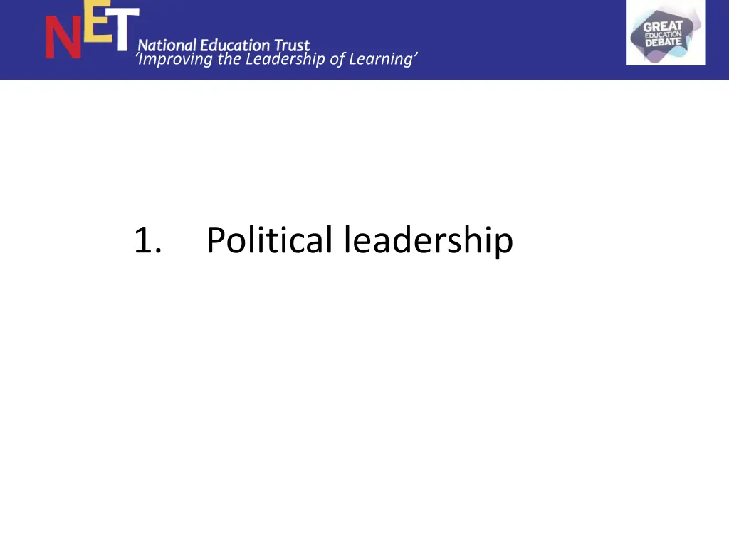 improving the leadership of learning 21