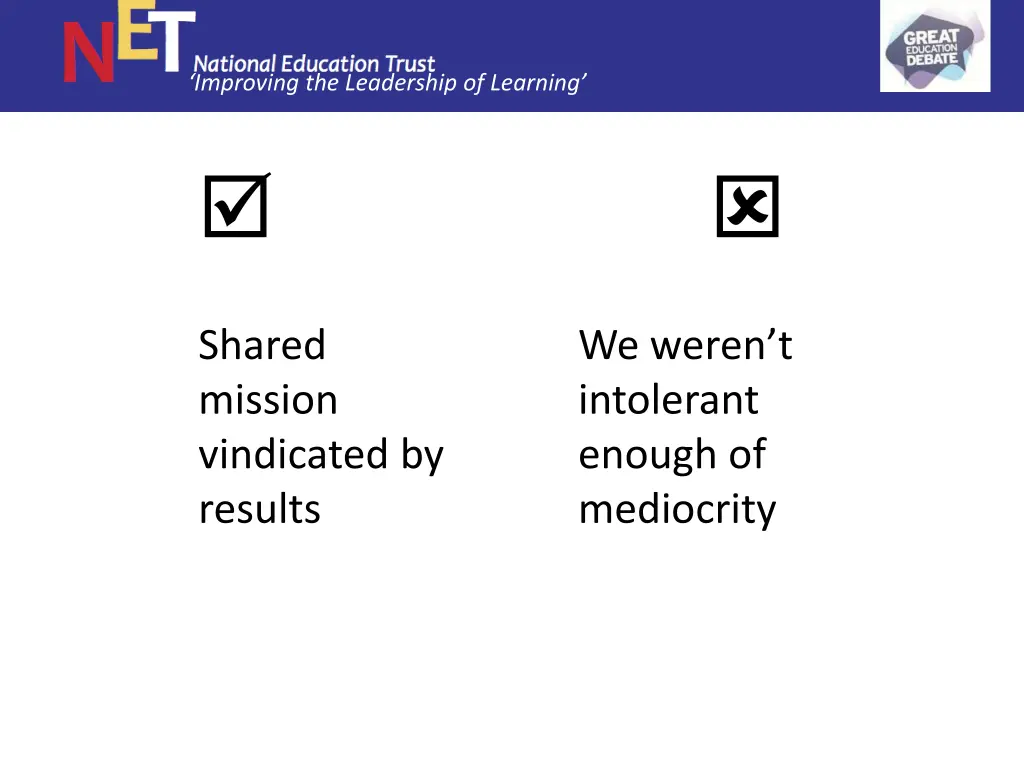 improving the leadership of learning 25