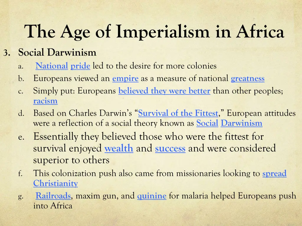 the age of imperialism in africa 3 social