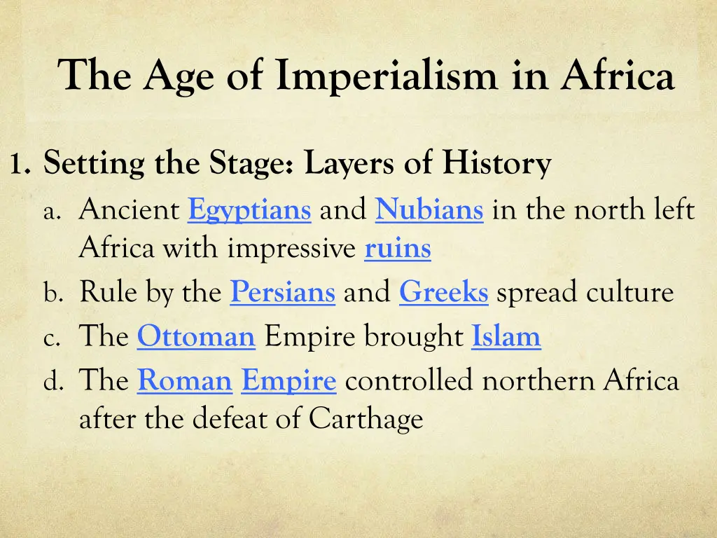 the age of imperialism in africa