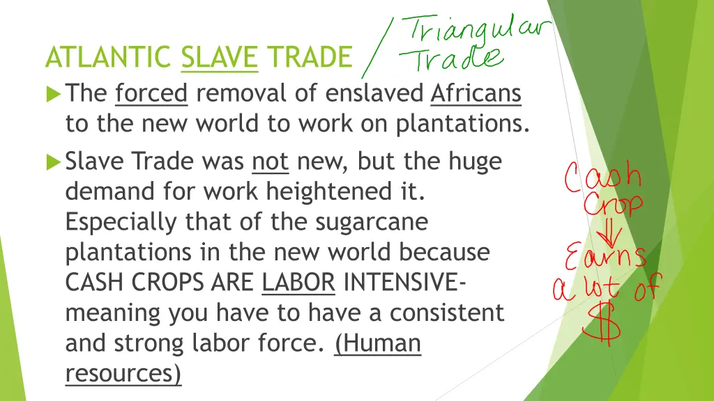 atlantic slave trade the forced removal