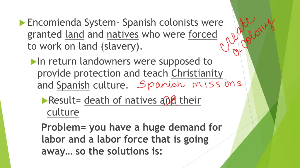 encomienda system spanish colonists were granted