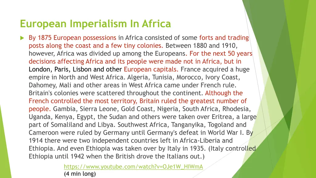 european imperialism in africa