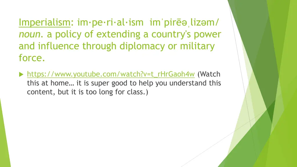 imperialism im pe ri al ism im pir liz m noun