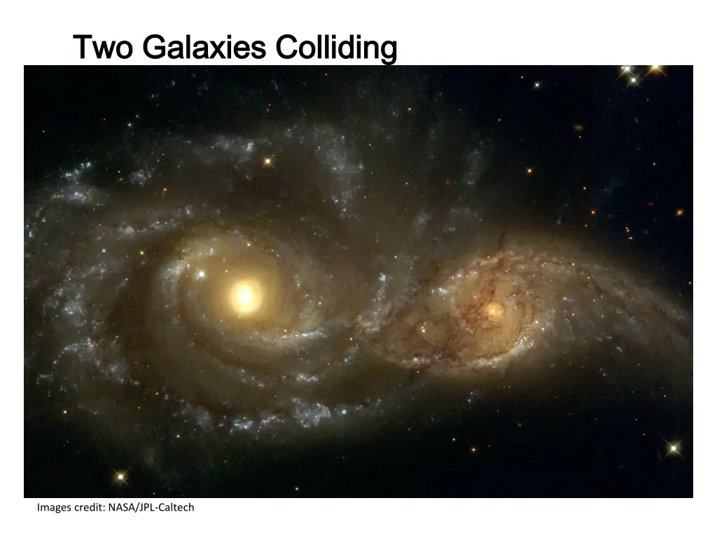 two galaxies colliding two galaxies colliding