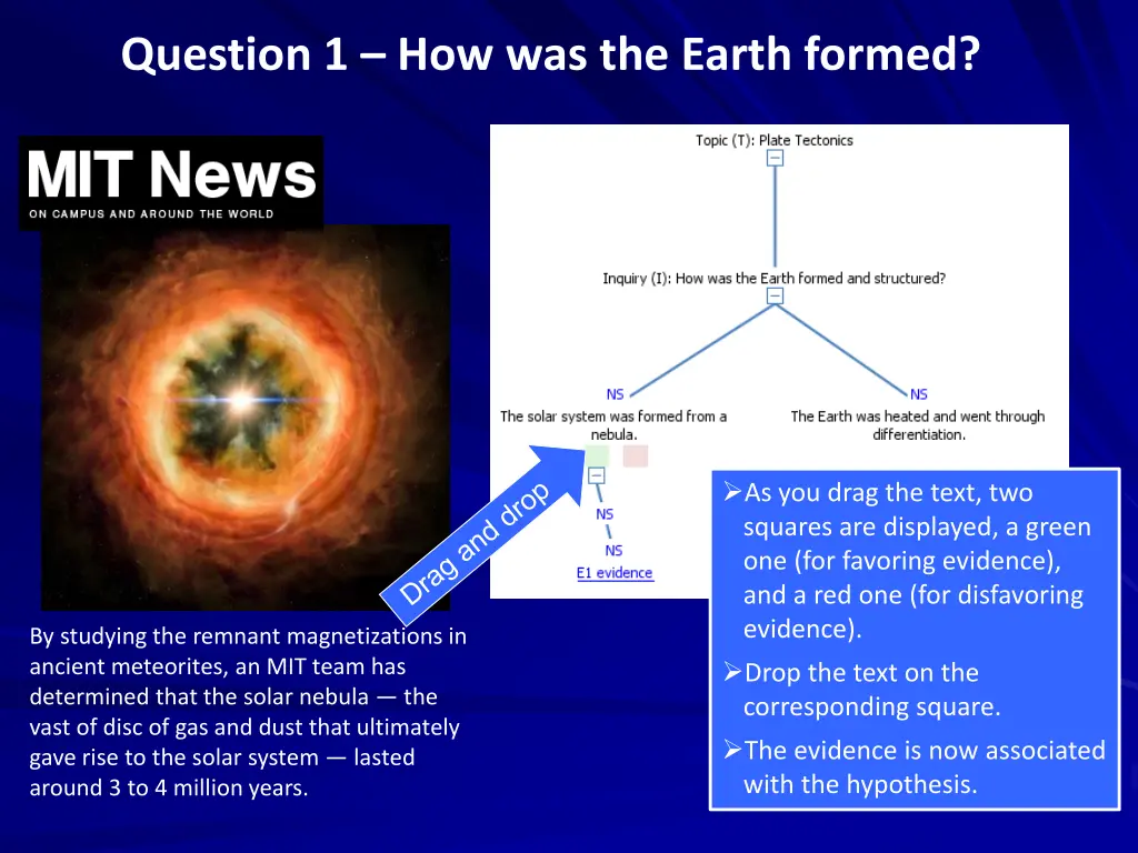 question 1 how was the earth formed