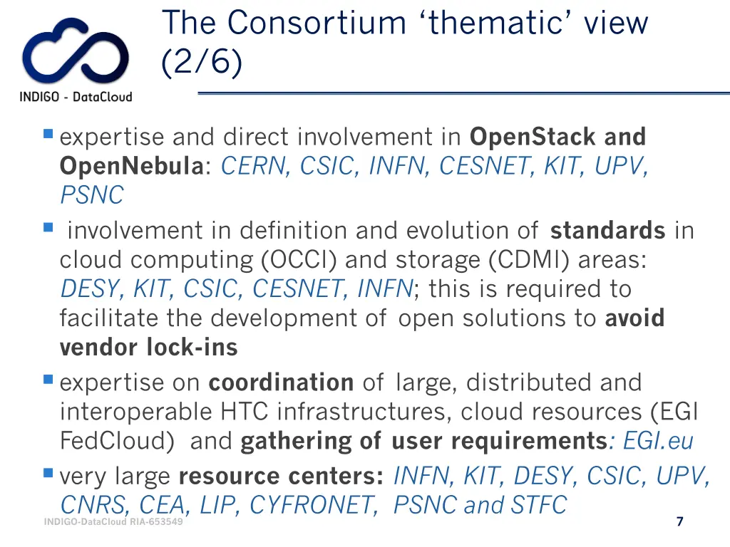 the consortium thematic view 2 6