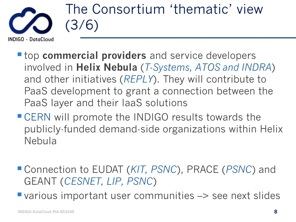 the consortium thematic view 3 6