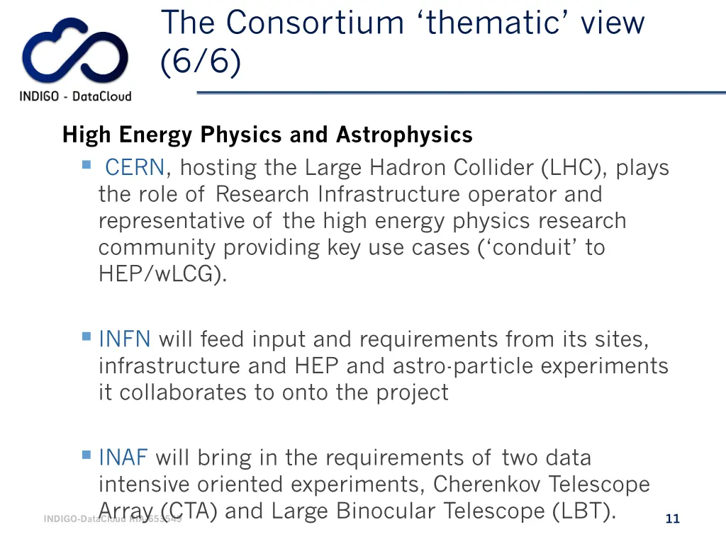 the consortium thematic view 6 6