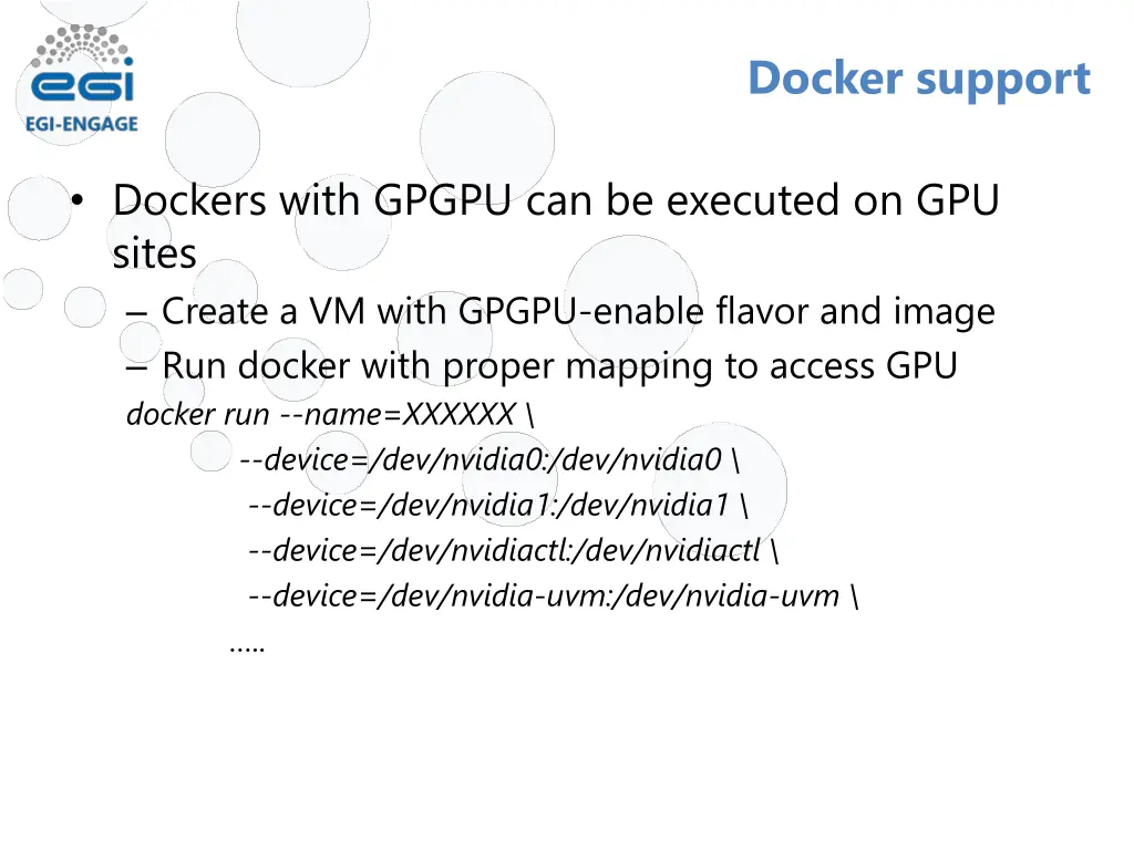 docker support