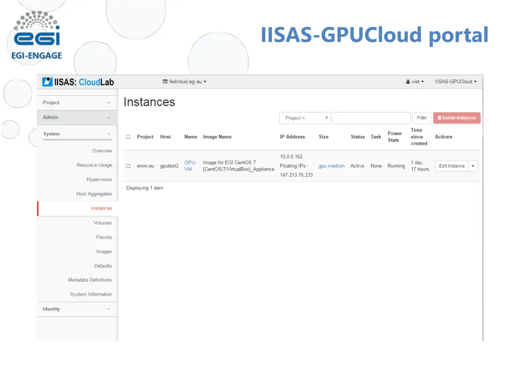 iisas gpucloud portal