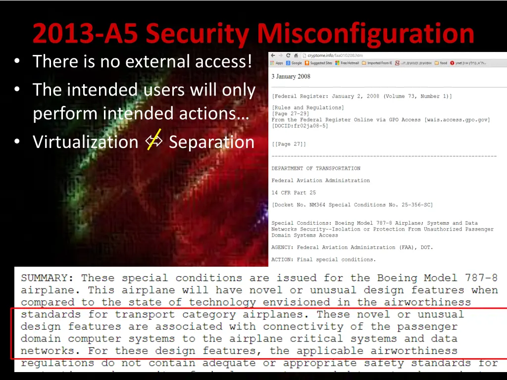 2013 a5 security misconfiguration there