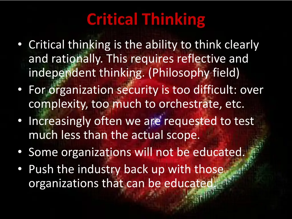 critical thinking