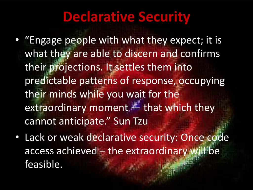 declarative security 2