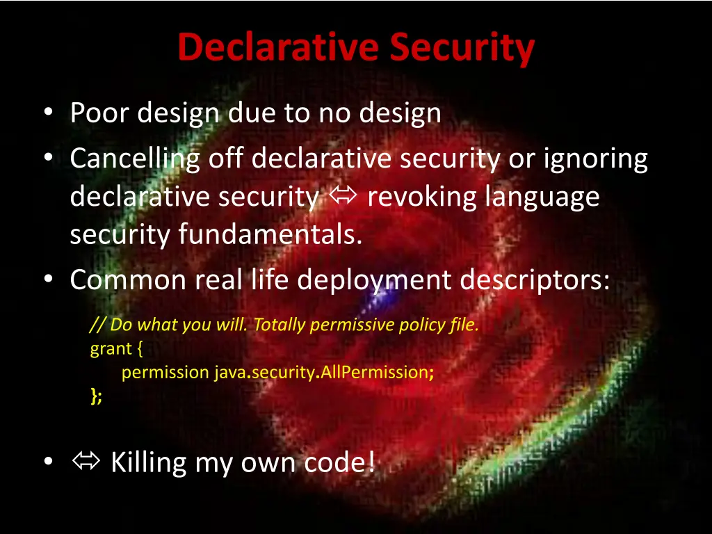 declarative security 3