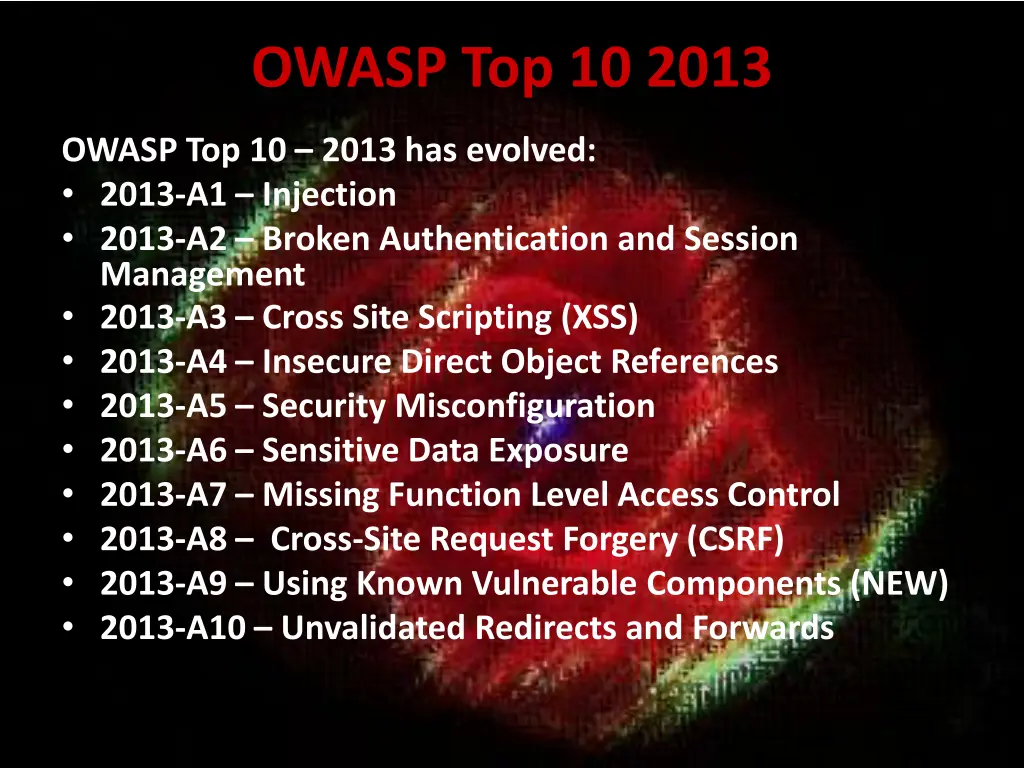 owasp top 10 2013