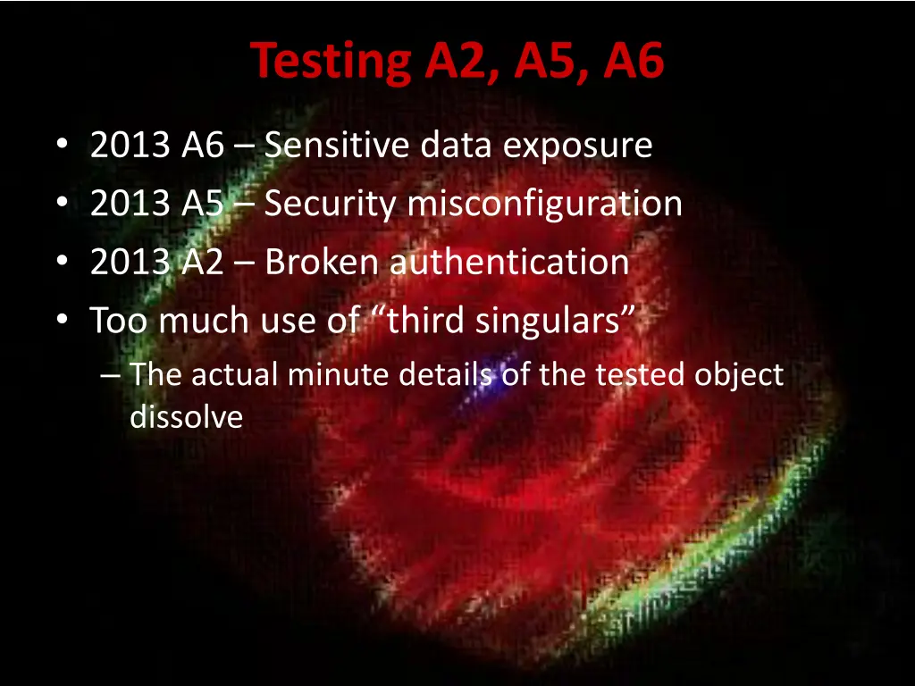 testing a2 a5 a6