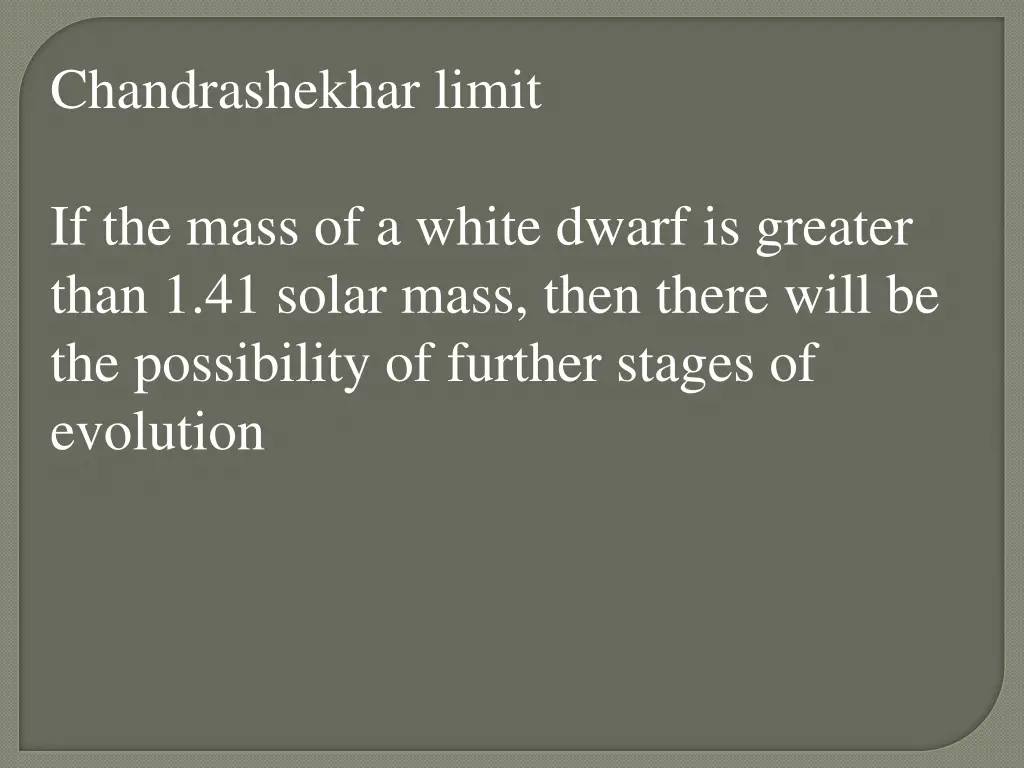 chandrashekhar limit