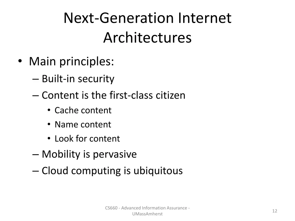 next generation internet architectures 2