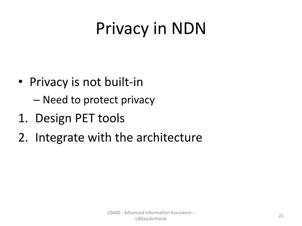 privacy in ndn