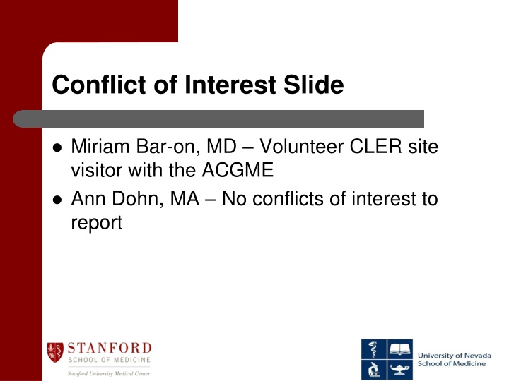 conflict of interest slide