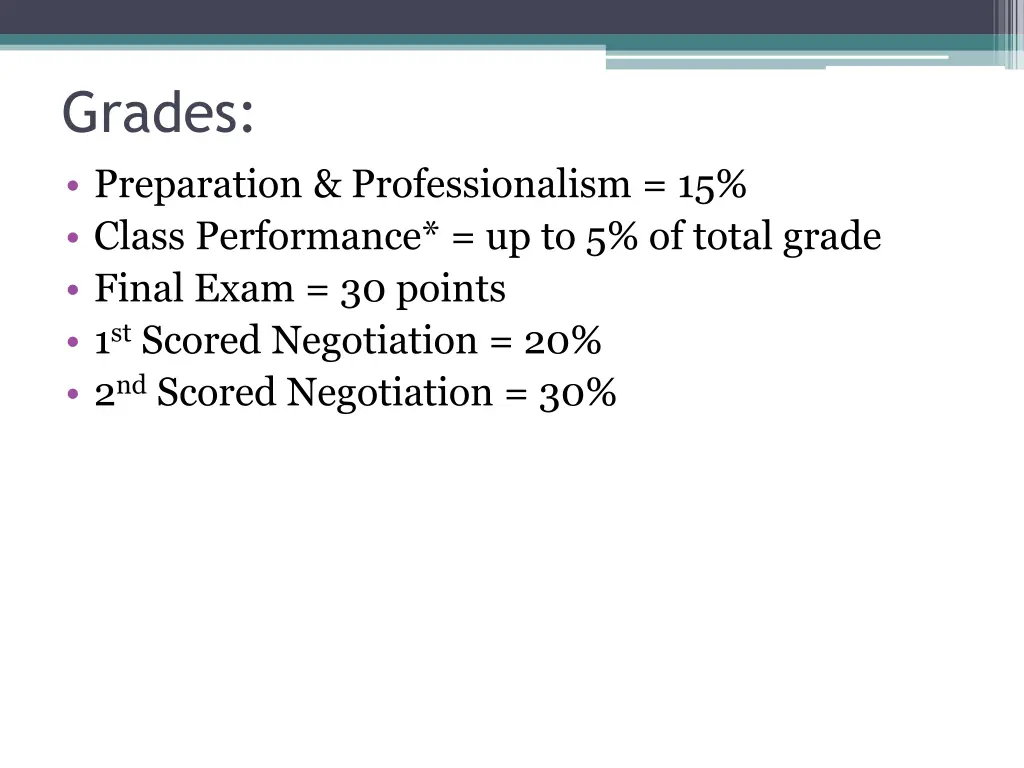 grades preparation professionalism 15 class