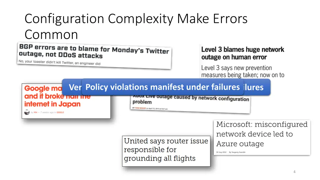 configuration complexity make errors common