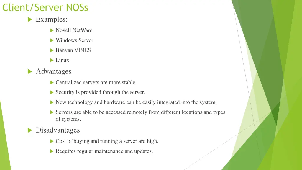 client server noss examples