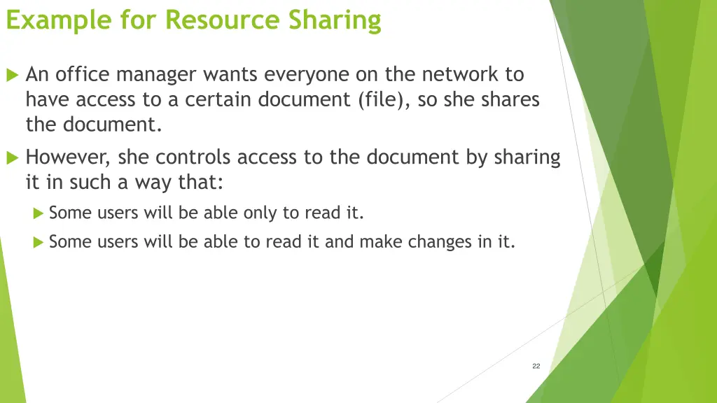 example for resource sharing