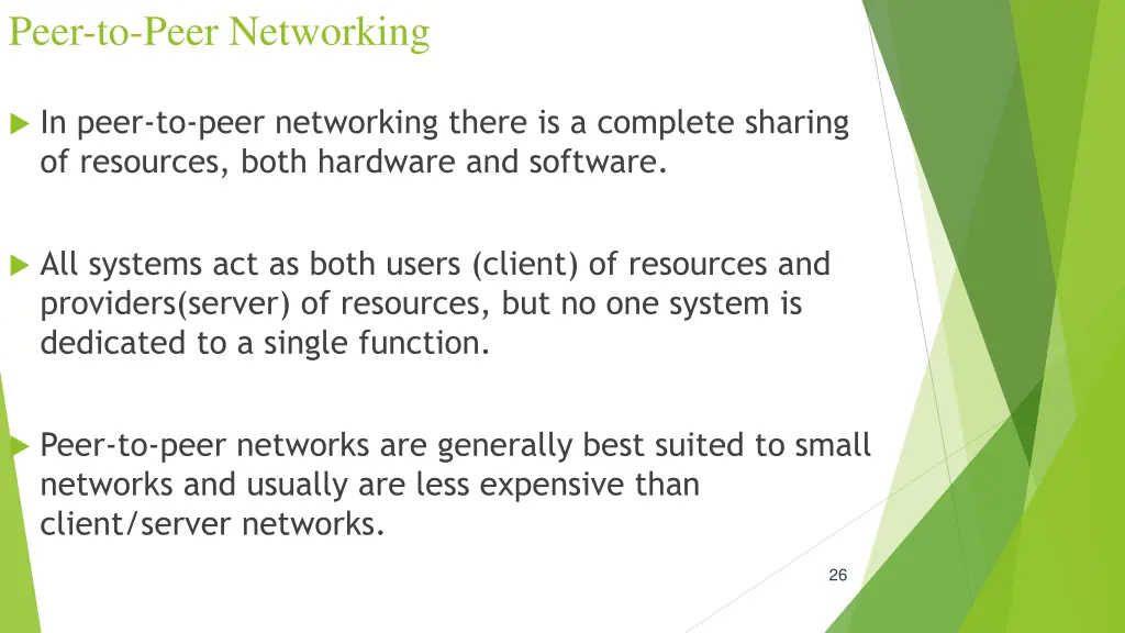 peer to peer networking