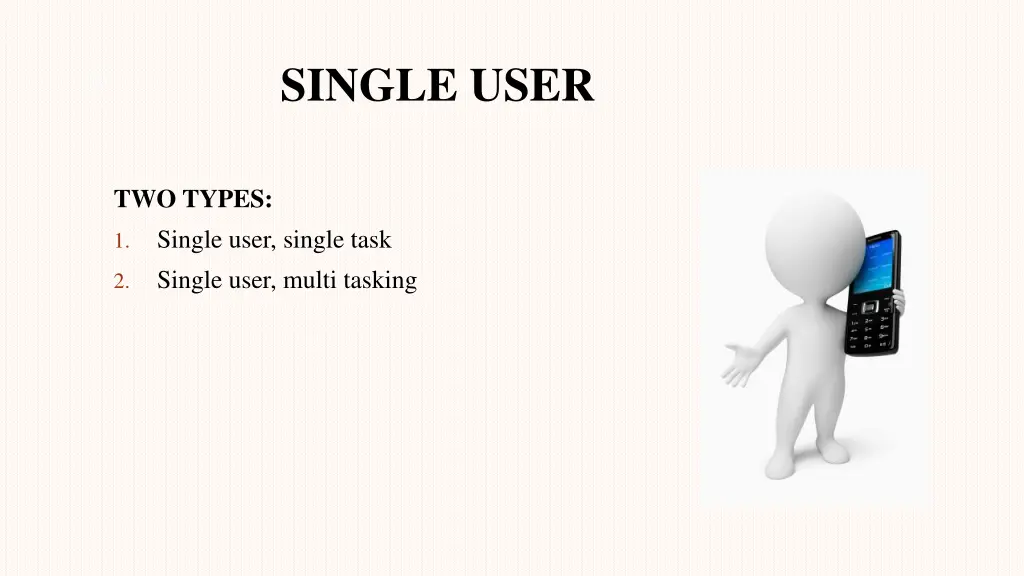 single user