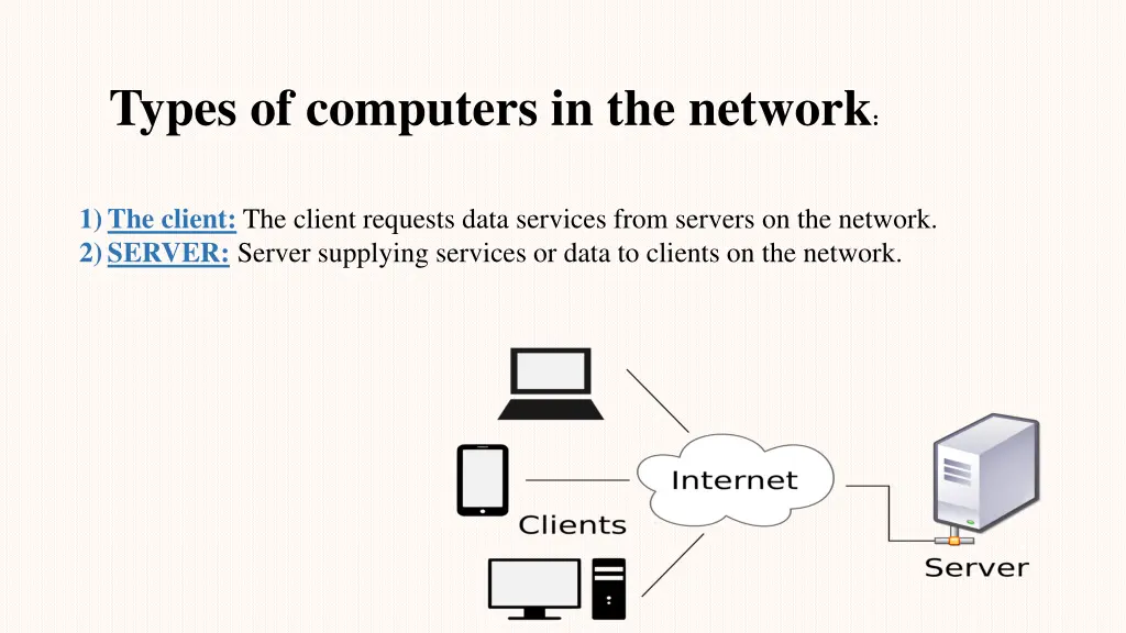 types of computers in the network