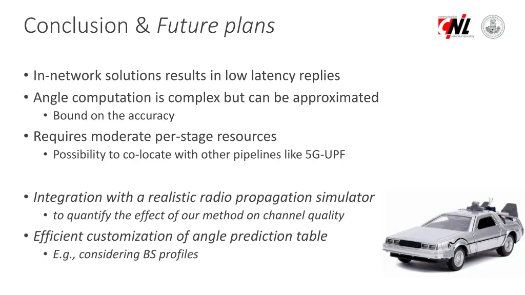 conclusion future plans