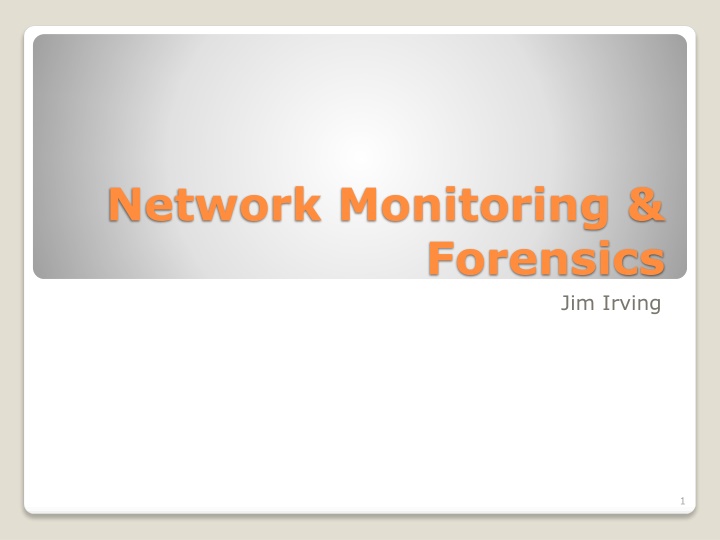 network monitoring